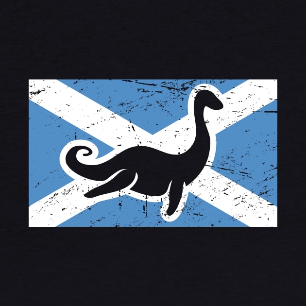 Loch Ness Monster & Scotland Flag by MeatMan